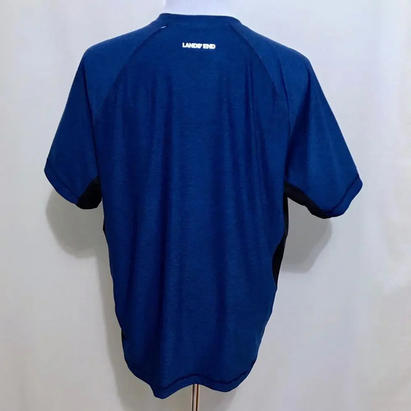 Lands' End NWT Mixed Media Swim Tee Men Various - Picture 6 of 10